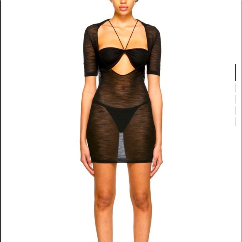 Jacquemus **La Robe Piana Dress/ Mesh in black